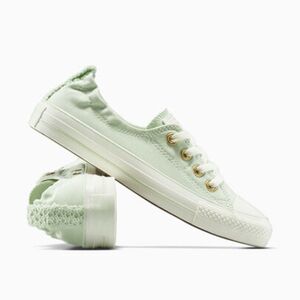 Pastel Green Women's Lace-Accent Sneakers